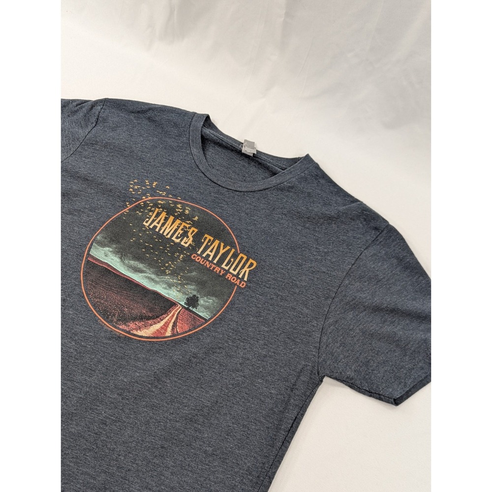 JAMES TAYLOR COUNTRY ROAD CONCERT T SHIRT 2-Sided Tour Cities 2018 Adult Medium